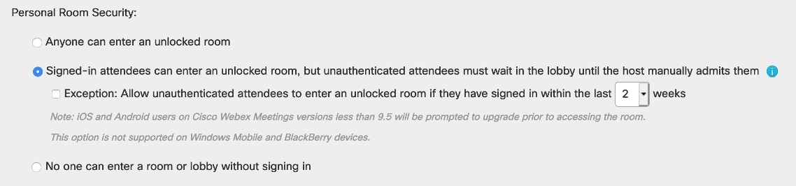 برنامه Cisco Webex desktop