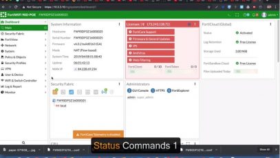 12- System Status Commands 1 – Fortigate Admin Crash Course-1