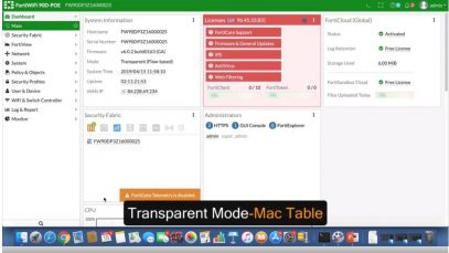 19 – Transparent Mode – Mac Table – Fortigate Admin Crash Course-1