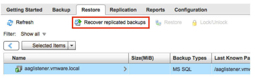 VMware vSphere Data Protection-VDP