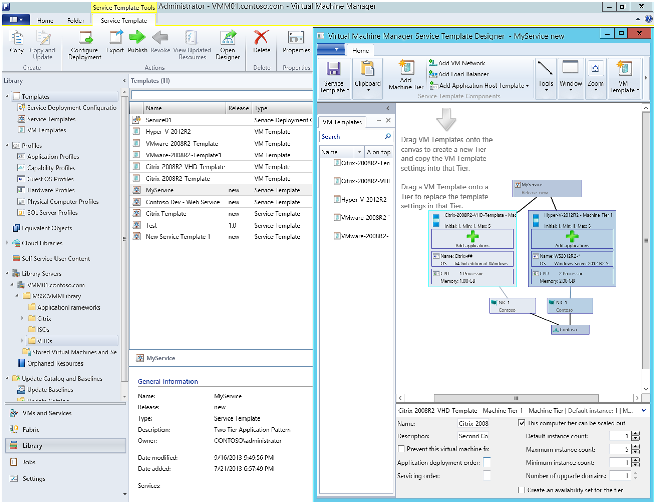 ویژگیهای Virtual Machine Manager شرکت مایکروسافت