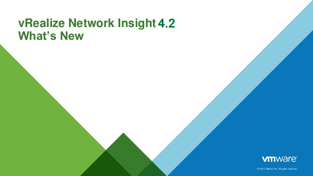 ویژگی‌های جدید vRealize Network Insight 4.2